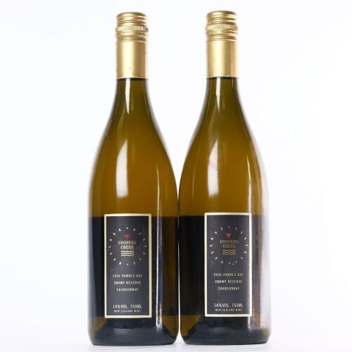 (2) 2006 Coopers Creek Swamp Road Reserve Chardonnay, Hawkes Bay