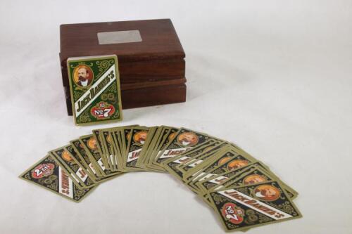 Two sets of Jack Daniels Playing Cards in one lot : Jack Daniels Playing Cards in wooden box