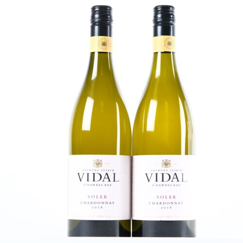 (2) 2018 Vidal Estate Soler Chardonnay, Hawkes Bay