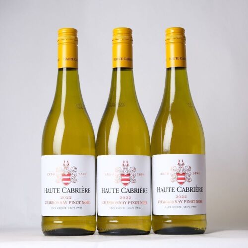 (3) 2022 Haute Cabriere Chardonnay/Pinot Noir, South Africa