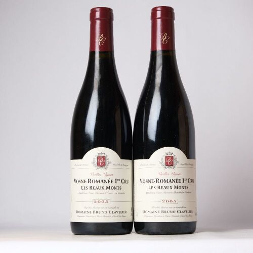 (2) 2005 Domaine Bruno Clavelier Vosne Romanee 1er Cru Les Beaux Monts Vieilles Vignes, Cote de Nuits