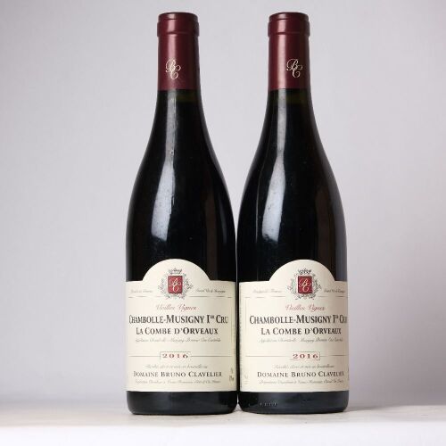 (2) 2016 Domaine Bruno Clavelier Chambolle-Musigny 1er Cru La Combe d'Orveaux, Cote de Nuits