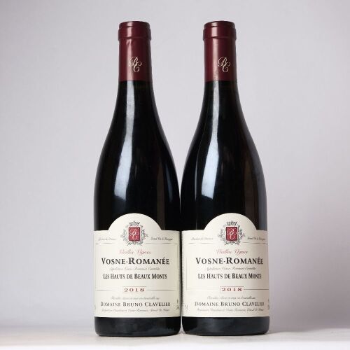 (2) 2018 Domaine Bruno Clavelier Vosne Romanee 1er Cru Les Beaux Mont Vieilles Vignes, Cote de Nuits