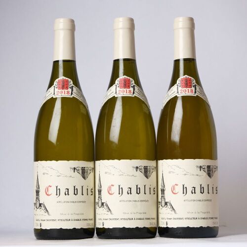 (3) 2018 Domaine Rene et Vincent Dauvissat Village, Chablis