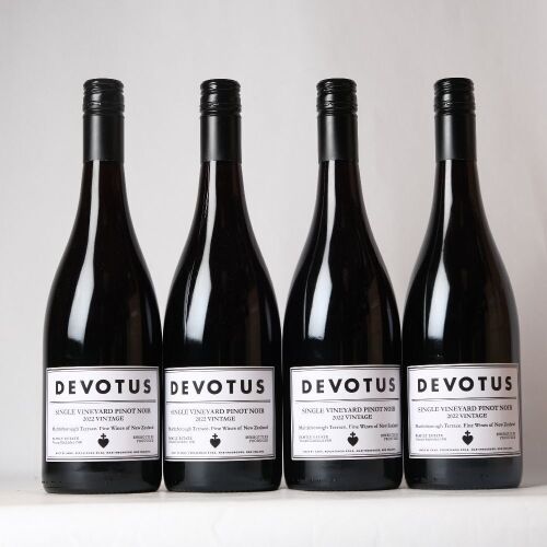 (4) 2022 Devotus Single Vineyard Pinot Noir, Martinborough
