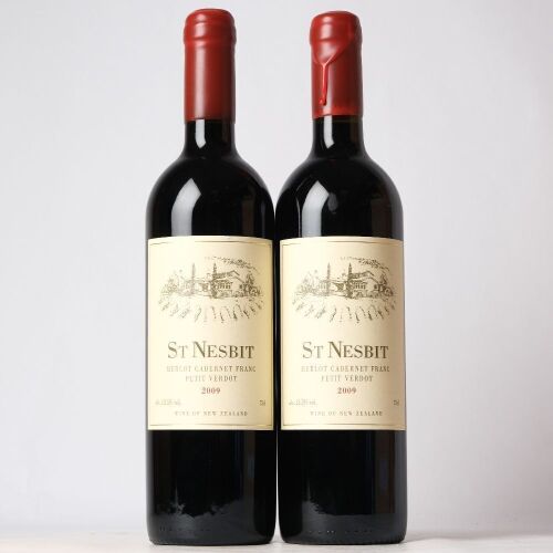 (2) 2009 St. Nesbit Merlot/Cabernet Franc/Petit Verdot, Karaka