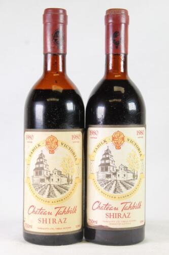 (2) 1980 Chateau Tahbilk Shiraz, Nagambie Lakes VIC