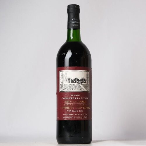 (1) 1982 Wynns Estate John Riddoch Cabernet Sauvignon, Coonawarra SA