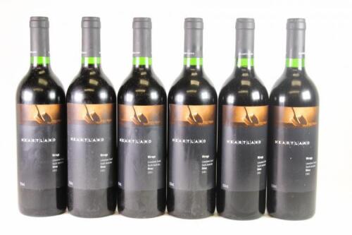 Six bottles of Heartland Wirrega Shiraz in one lot