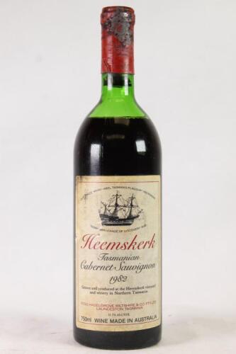 (1) 1982 Heemskerk Cabernet Sauvignon, Tasmania