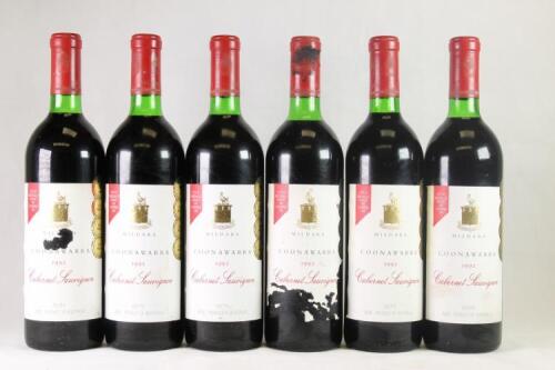 Six bottles of Mildara Cabernet Sauvignon in one lot