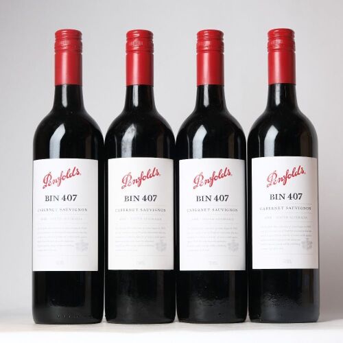 (4) 2008 Penfolds Bin 407 Cabernet Sauvignon, South Australia