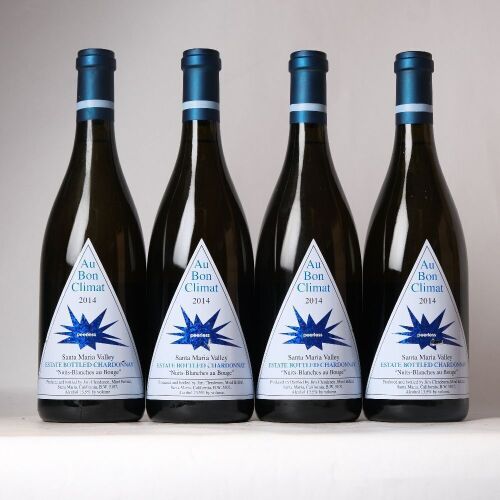 (4) 2014 Au Bon Climat Nuits Blanches Au Bouge Chardonnay, Santa Barbara USA