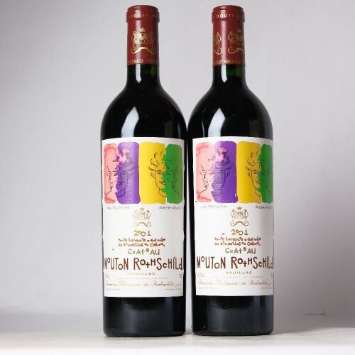 (2) 2001 Chateau Mouton Rothschild 1er Cru Classe, Pauillac