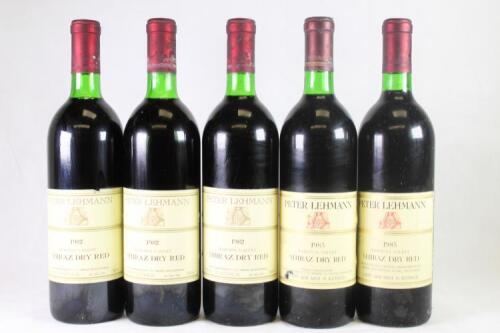Five bottles of Peter Lehmann Shiraz in one lot