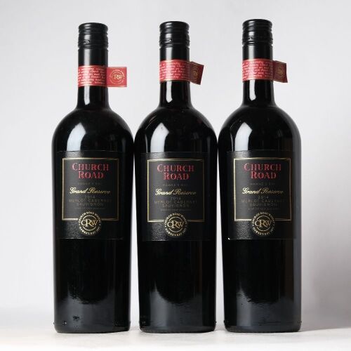 (3) 2014 Church Road Grand Reserve Merlot/Cabernet Sauvignon, Hawkes Bay