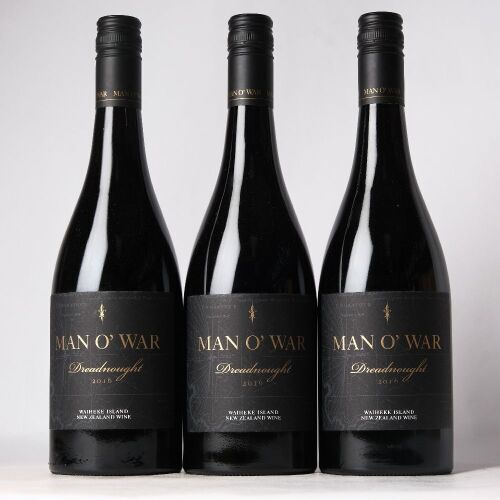 (3) 2016 Man O'War Dreadnought Syrah, Waiheke