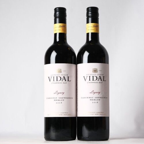 (2) 2018 Vidal Legacy Cabernet Sauvignon/Merlot, Gimblett Gravels