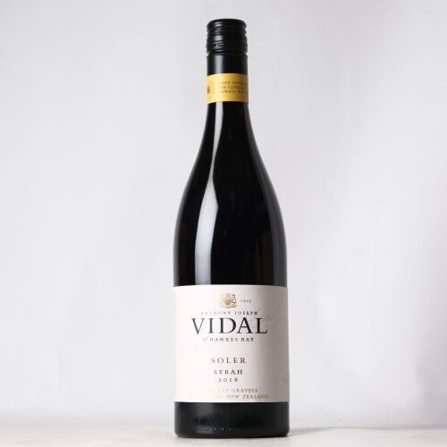 (1) 2018 Vidal Soler Syrah, Hawkes Bay