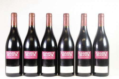 Six bottles of Family Block Walsh Vineyard Pinot Noir in one lot