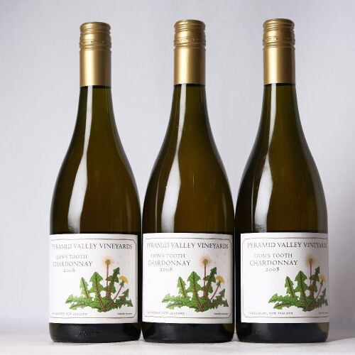 (3) 2008 Pyramid Valley Vineyards Lion's Tooth Chardonnay, Waikari