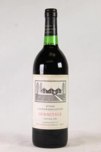 (1) 1990 Wynns Hermitage, Coonawarra SA
