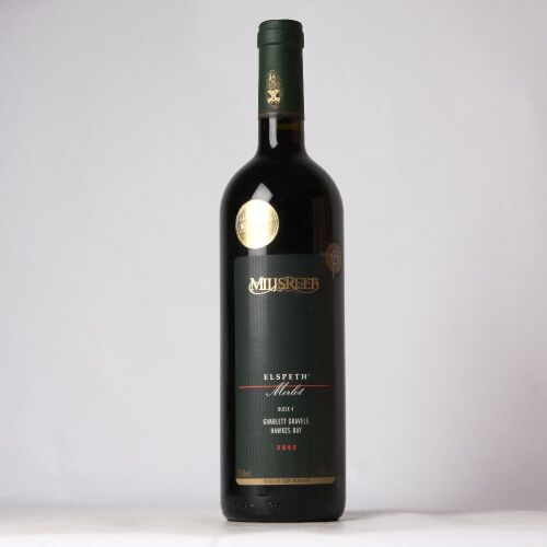 (1) 2002 Mills Reef Elspeth Block 4 Merlot, Gimblett Gravels