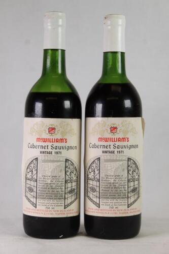 (2) 1971 McWilliams Cabernet Sauvignon, Hawkes Bay