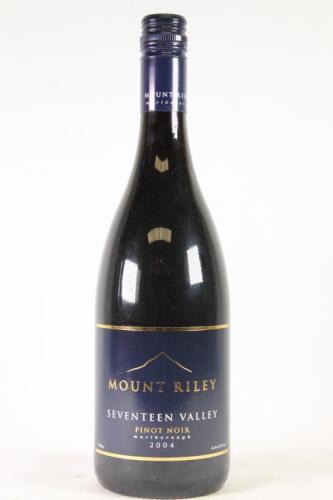 (1) 2004 Mount Riley Seventeen Valley Pinot Noir, Marlborough