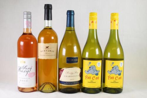New Zealand white wine and rose selection