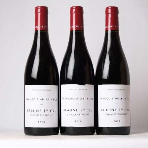 (3) 2018 Francois Millet Beaune Champs Pimot 1er Cru, Cote de Beaune