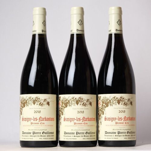 (3) 2018 Domaine Pierre Guillemot Les Narbantons Savigny-les-Beaune 1er Cru, Cote de Beaune