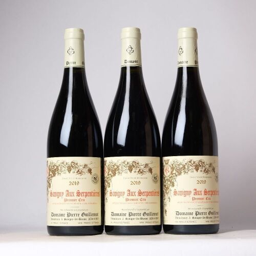 (3) 2019 Domaine Pierre Guillemot Les Serpentieres Savigny-les-Beaune 1er Cru, Cote de Beaune