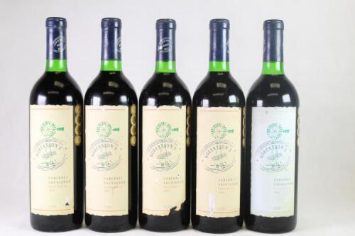 Five bottles of Robertson's Well Cabernet Sauvignon in one lot