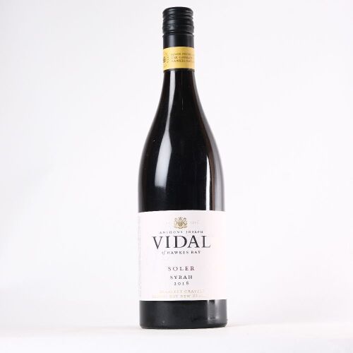 (1) 2018 Vidal Soler Syrah, Hawkes Bay