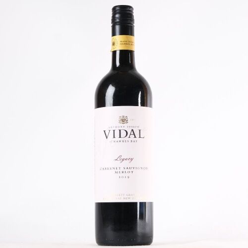 (1) 2019 Vidal Estate Legacy Series Cabernet Sauvignon/Merlot, Hawkes Bay