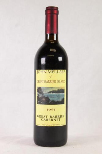 (1) 1994 John Mellars of Great Barrier Island Cabernet Sauvignon