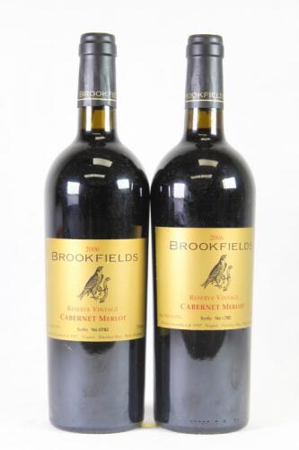 (2) 2006 Brookfields Reserve Vintage Cabernet Sauvignon/Merlot, Hawkes Bay