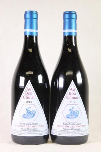 (2) 2014 Au Bon Climat Knox Alexander Pinot Noir, Santa Barbara USA