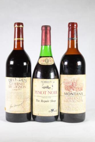 Three bottles of New Zealand red wine in one lot