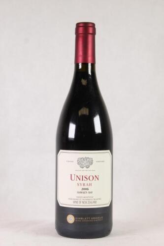 (1) 2006 Unison Syrah, Hawkes Bay