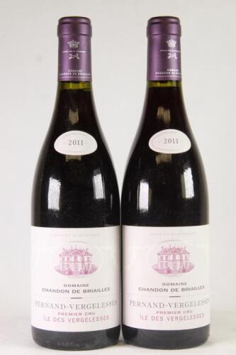 (2) 2011 Chandon de Briailles Pernand-Vergelesses Iles des Vergelesses 1er Cru, Cote de Beaune*