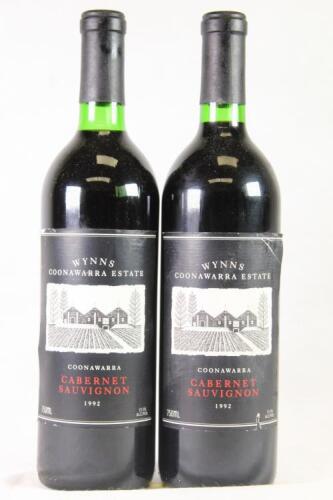 (2) 1992 Wynns Cabernet Sauvignon, Coonawarra SA