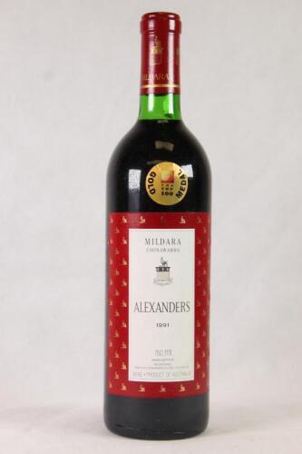 (1) 1991 Mildara Alexanders&nbsp;Cabernet Sauvignon/Shiraz, Coonawarra SA
