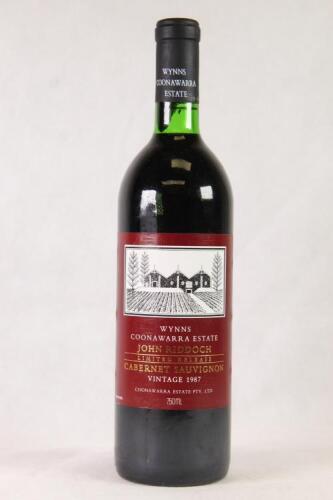 (1) 1987 Wynns John Riddoch Cabernet Sauvignon, Coonawara SA