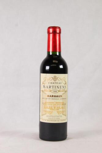 (1) 1998 Chateau Martinens 375ml, Margaux