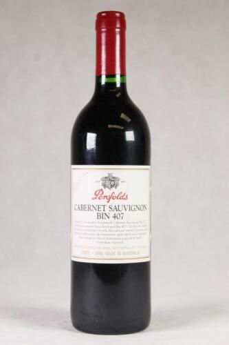 (1) 1996 Penfolds Bin 407 Cabernet Sauvignon, South Australia