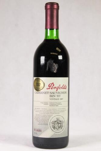 (1) 1987 Penfolds Bin 707 Cabernet Sauvignon, South Australia&nbsp; &nbsp;&nbsp;