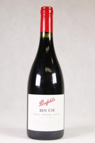 (1) 2012 Penfolds Bin 138 GSM Grenache/Shiraz/Mourvedre, Barossa Valley SA