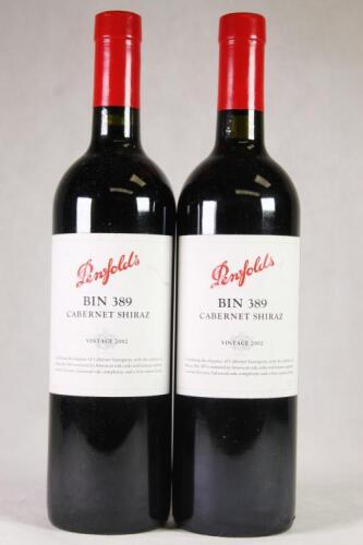 (2) 2002 Penfolds Bin 389 Cabernet Sauvignon/Shiraz, South Australia